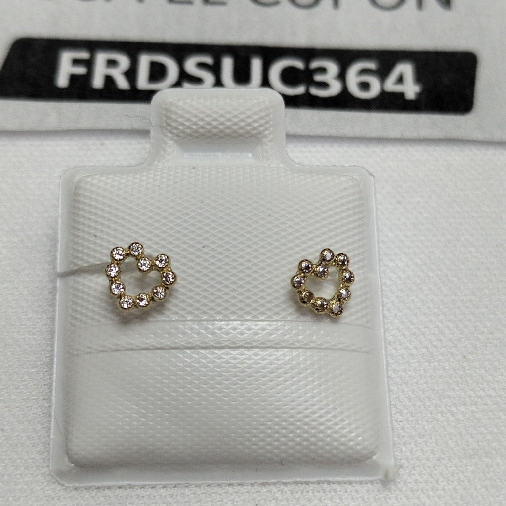 BROQUELES BROQUEL FIG CORAZON 14K 0.23 GR (NUEVO)