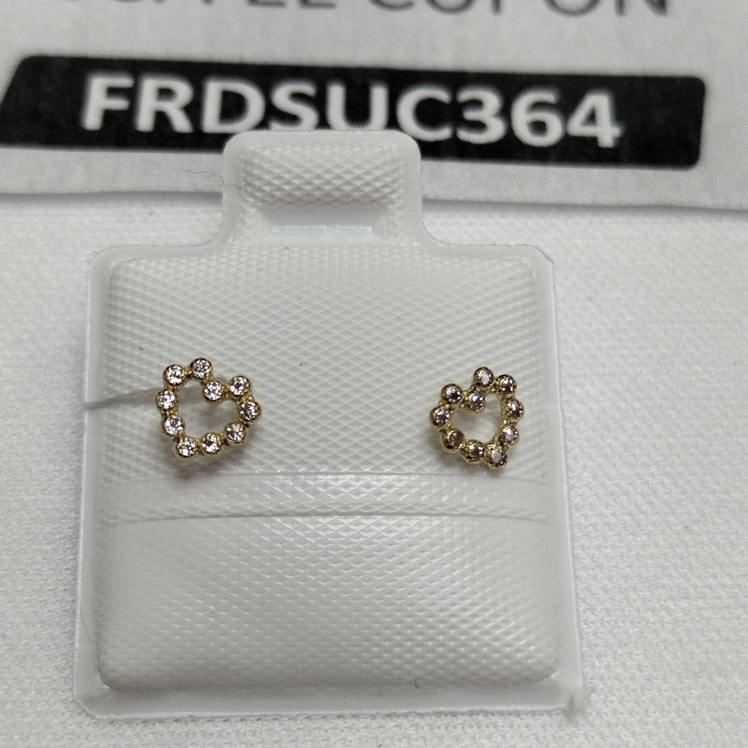 BROQUELES BROQUEL FIG CORAZON 14K 0.23 GR (NUEVO)