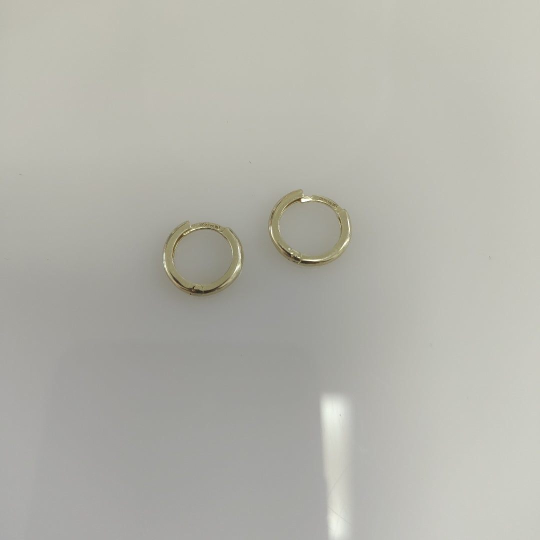 ARETES ARRACADAS LISAS 10K 1.1 GR (NUEVO)