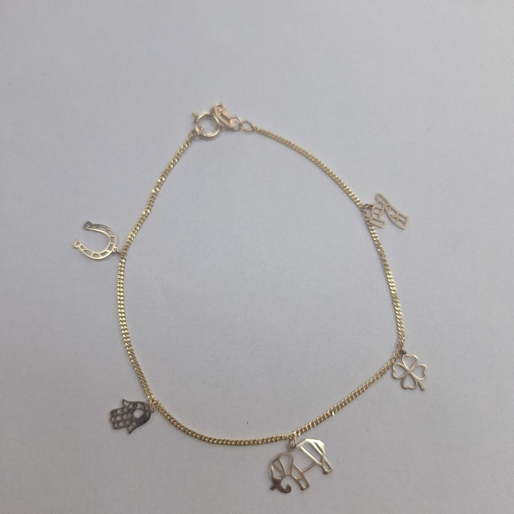 PULSERA ESPECIAL DIJES 10K 18 CM 1 GR (NUEVO)