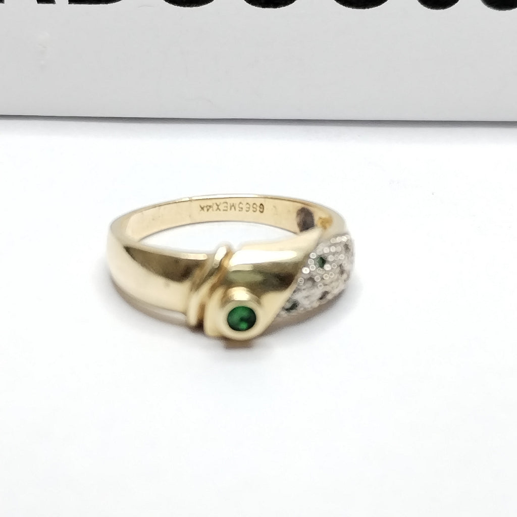 K1 2,90 GRMS 14 K IDENTIFICACIÓN ANILLO MATERIALES ORO MATERIALES GEMOLÓGI (SEMINUEVO)