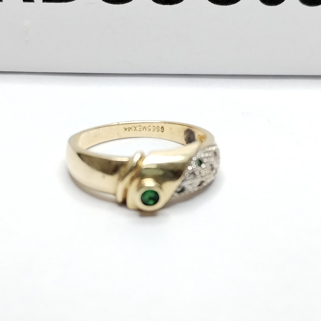 K1 2,90 GRMS 14 K IDENTIFICACIÓN ANILLO MATERIALES ORO MATERIALES GEMOLÓGI (SEMINUEVO)