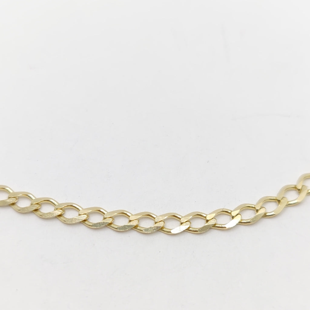PULSERA TEJIDO BARBADA 14K 18 CM 3.4 GR (NUEVO)