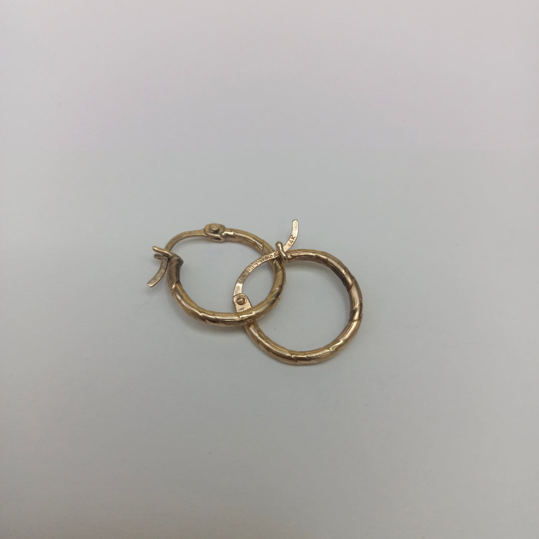 ARRACADAS PAR ORO 14 K 1.3 GRMS (SEMINUEVO)