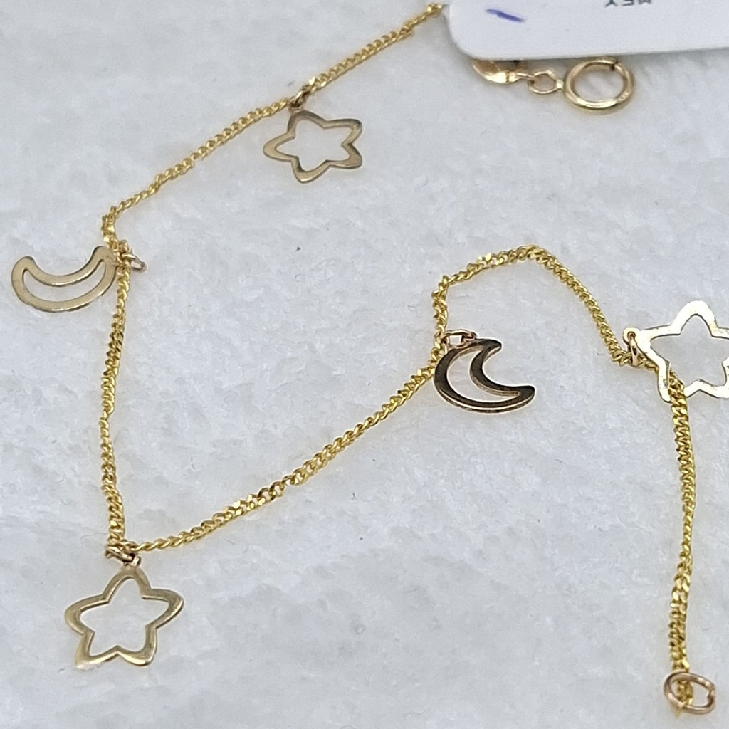 PULSERA ESPECIAL DIJES 10K 18 CM 1.1 GR (NUEVO)