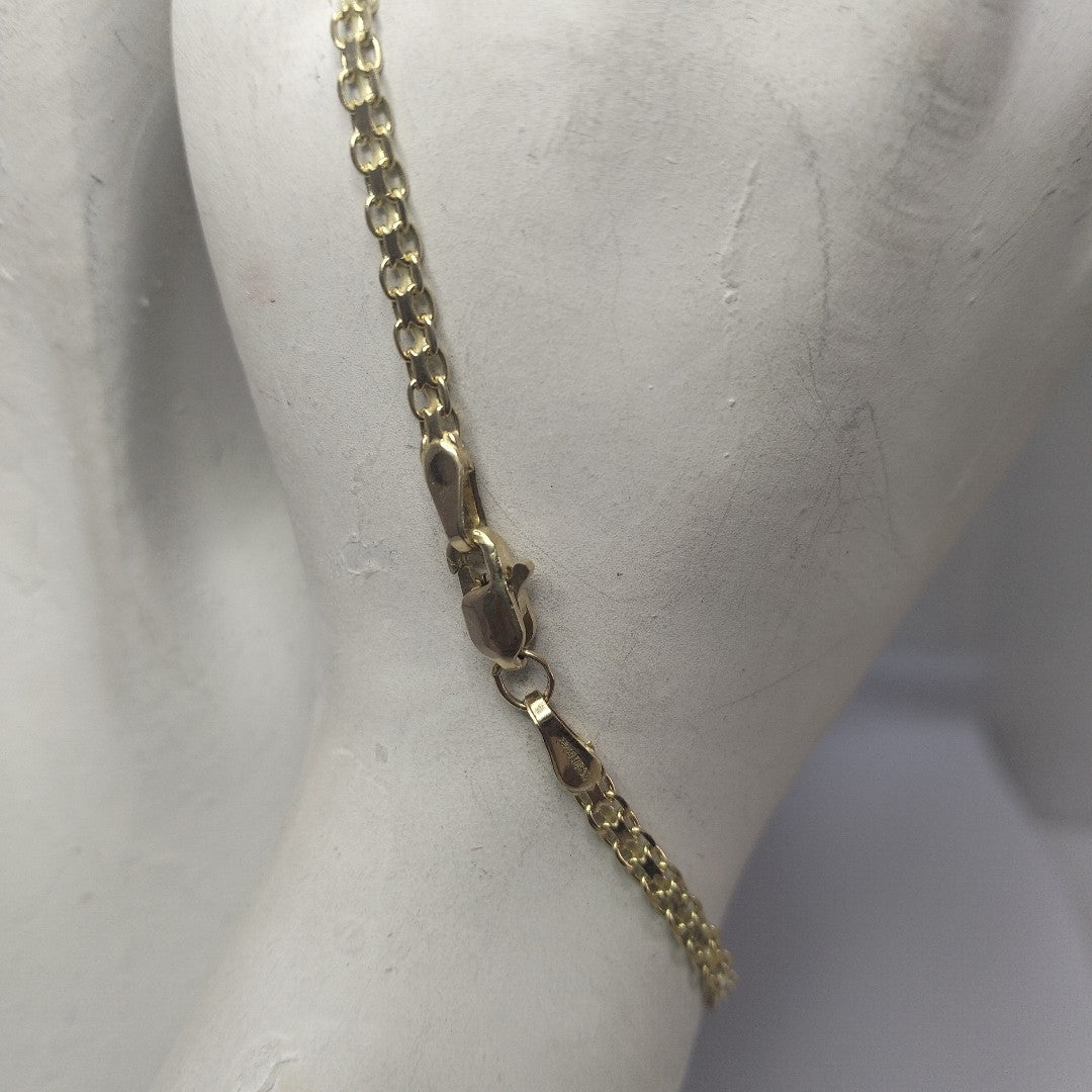 PULSERA ESPECIAL C CORAZON 14K 18 CM 2.7 GR (NUEVO)
