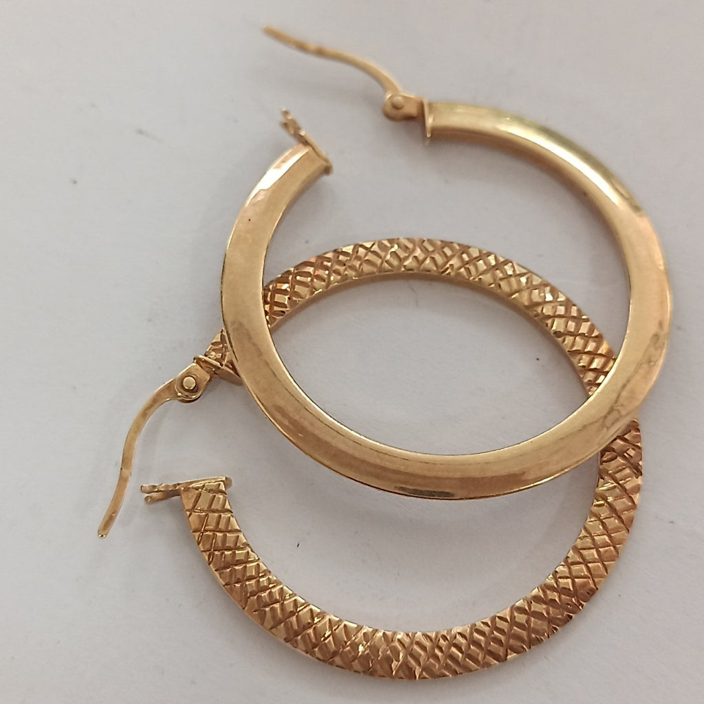 ARRACADAS PAR ORO 14 K 2.7 GRMS (SEMINUEVO)