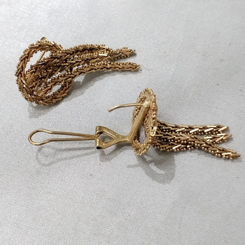 ARETES PAR ORO 14 K 10.6 GRMS (SEMINUEVO)