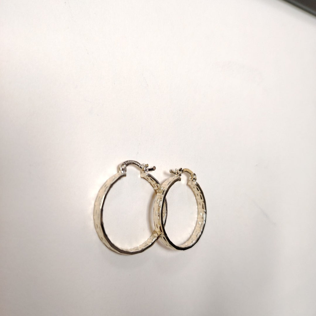 ARETES TEJIDO ARRACADA CON GRECAS 14K 2.7 GR (NUEVO)