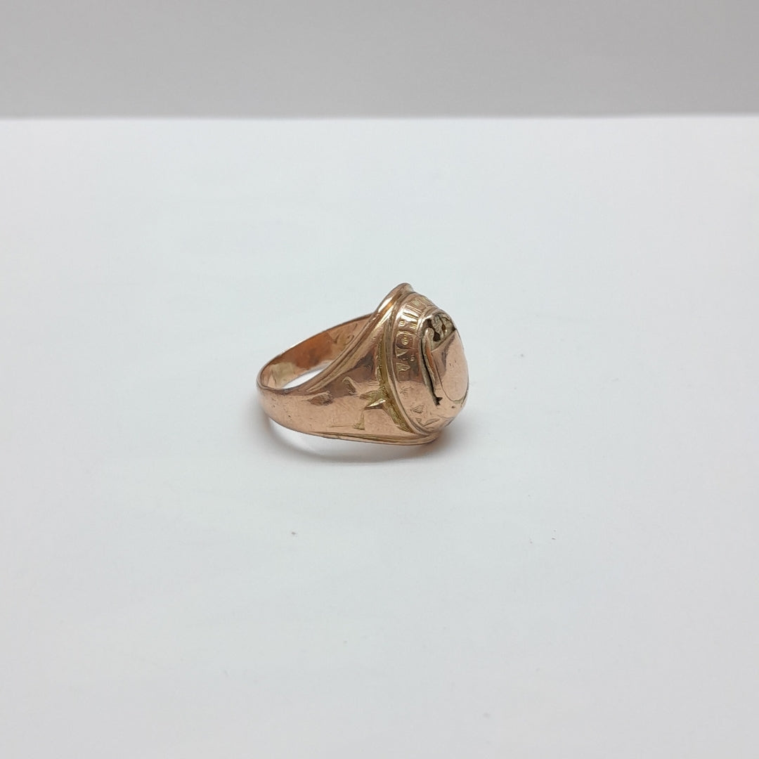 ANILLO DE GRADUACIÓN ORO 8 K 7,90 GRMS (SEMINUEVO)