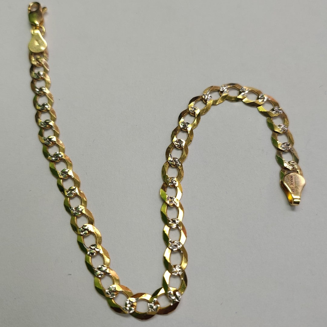 PULSERA BARBADA 14K 21 CM 6.3 GR (NUEVO)
