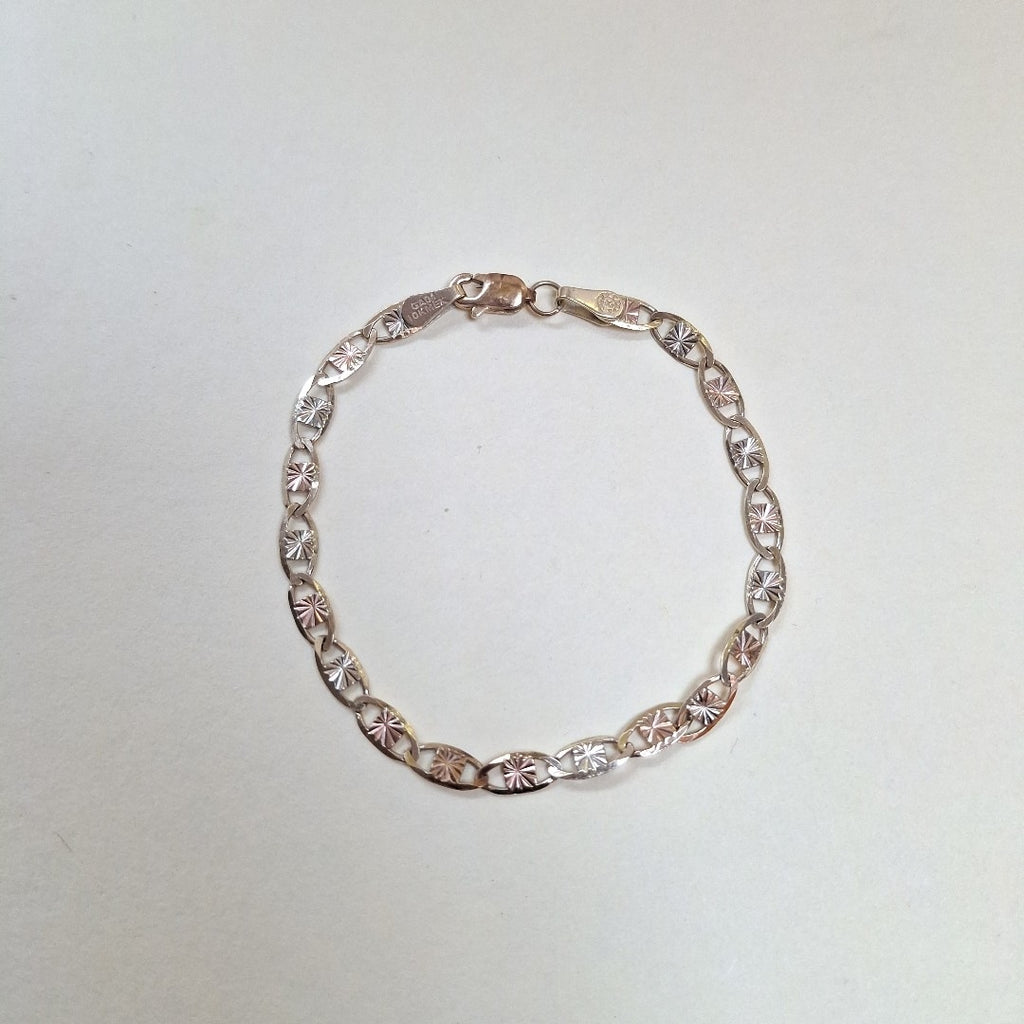 PULSERA ORO COMBINADO 10 K 3.4 GRMS (SEMINUEVO)
