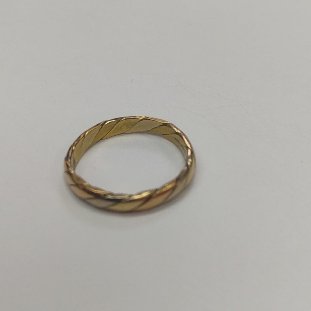 ARGOLLA ORO COMBINADO 14 K 2,60 GRMS (SEMINUEVO)
