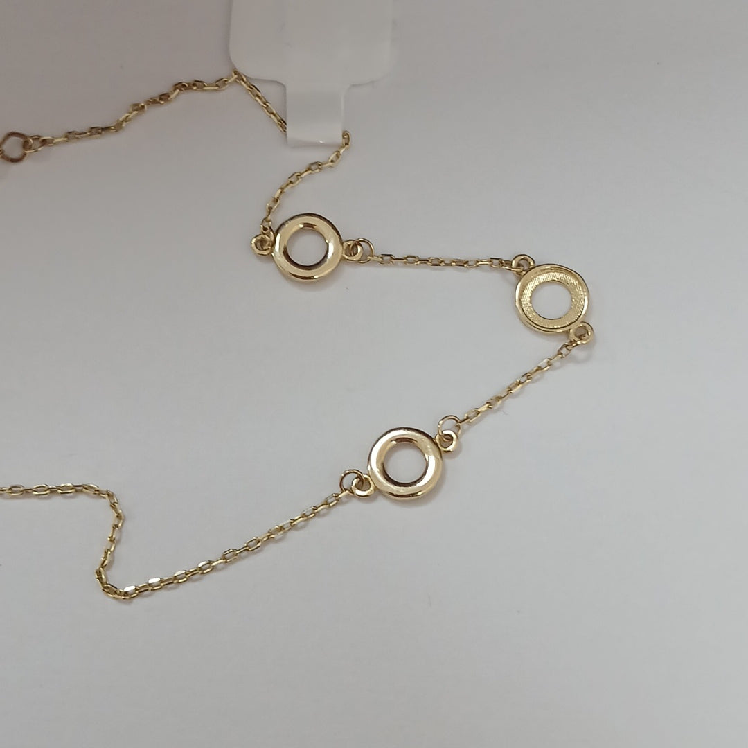 PULSERA TEJIDO ESPECIAL FIG NIÑO 14K 18 CM 1.4 GR (NUEVO)