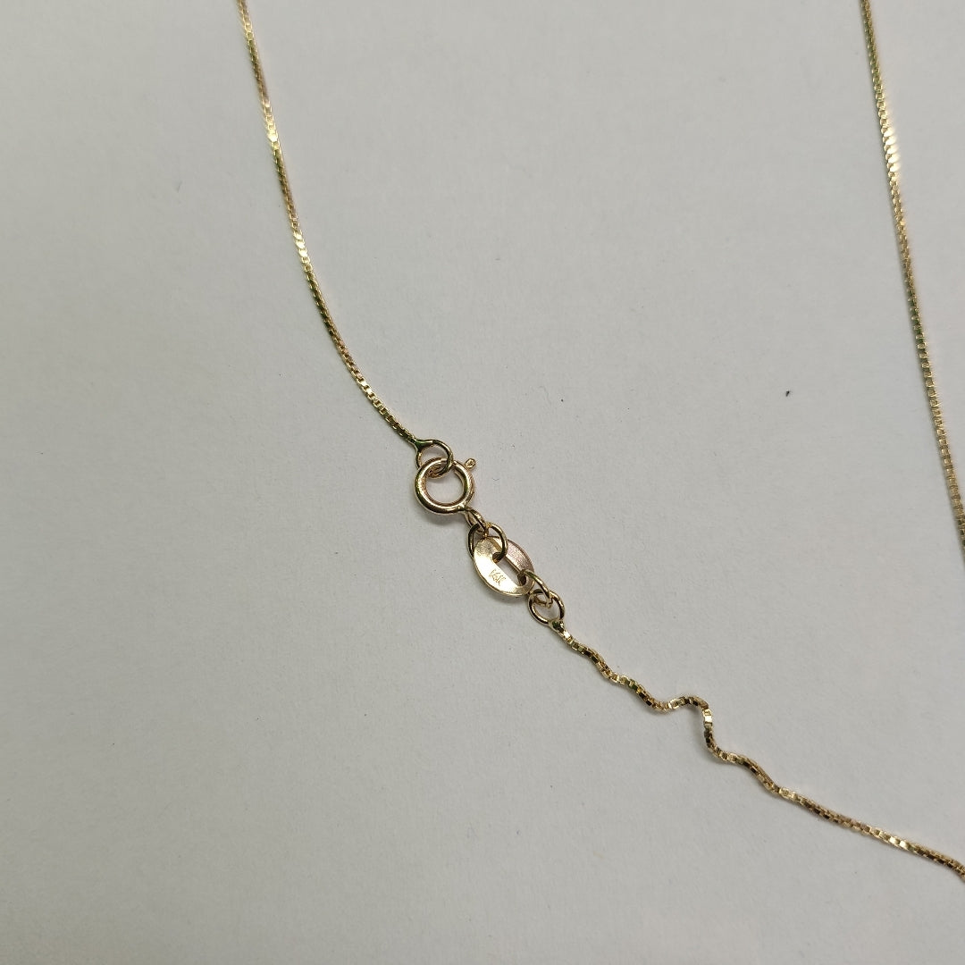 CADENA VENECIANO 14K 55 CM 1.7 GR (NUEVO)