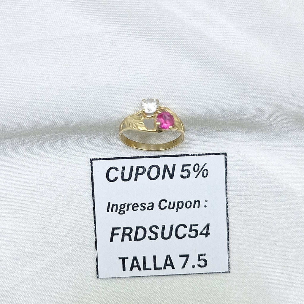 ANILLO ORO 14 K 2.4 GRMS (SEMINUEVO)