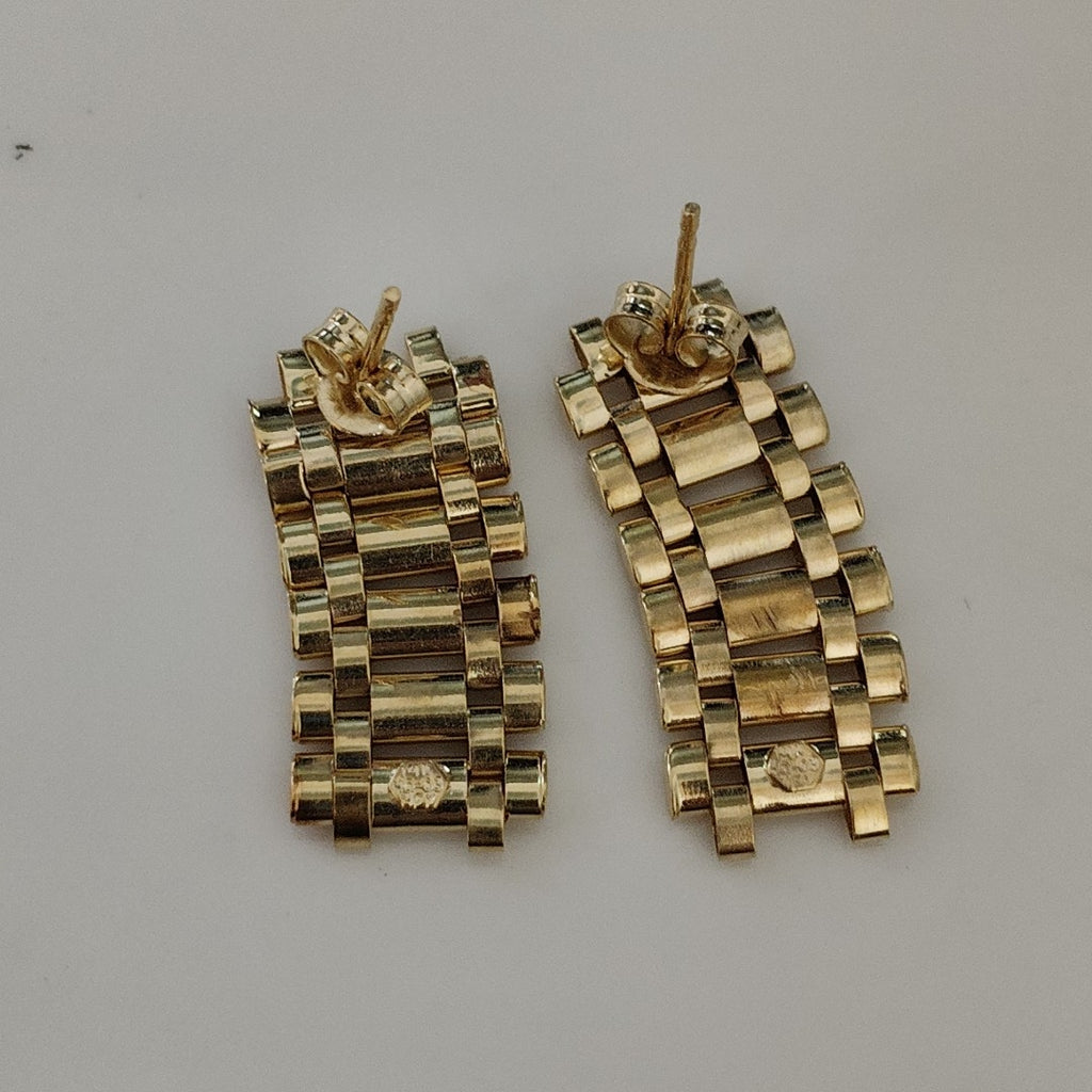 ARETES PAR ORO 14 K 3.7 GRMS (SEMINUEVO)