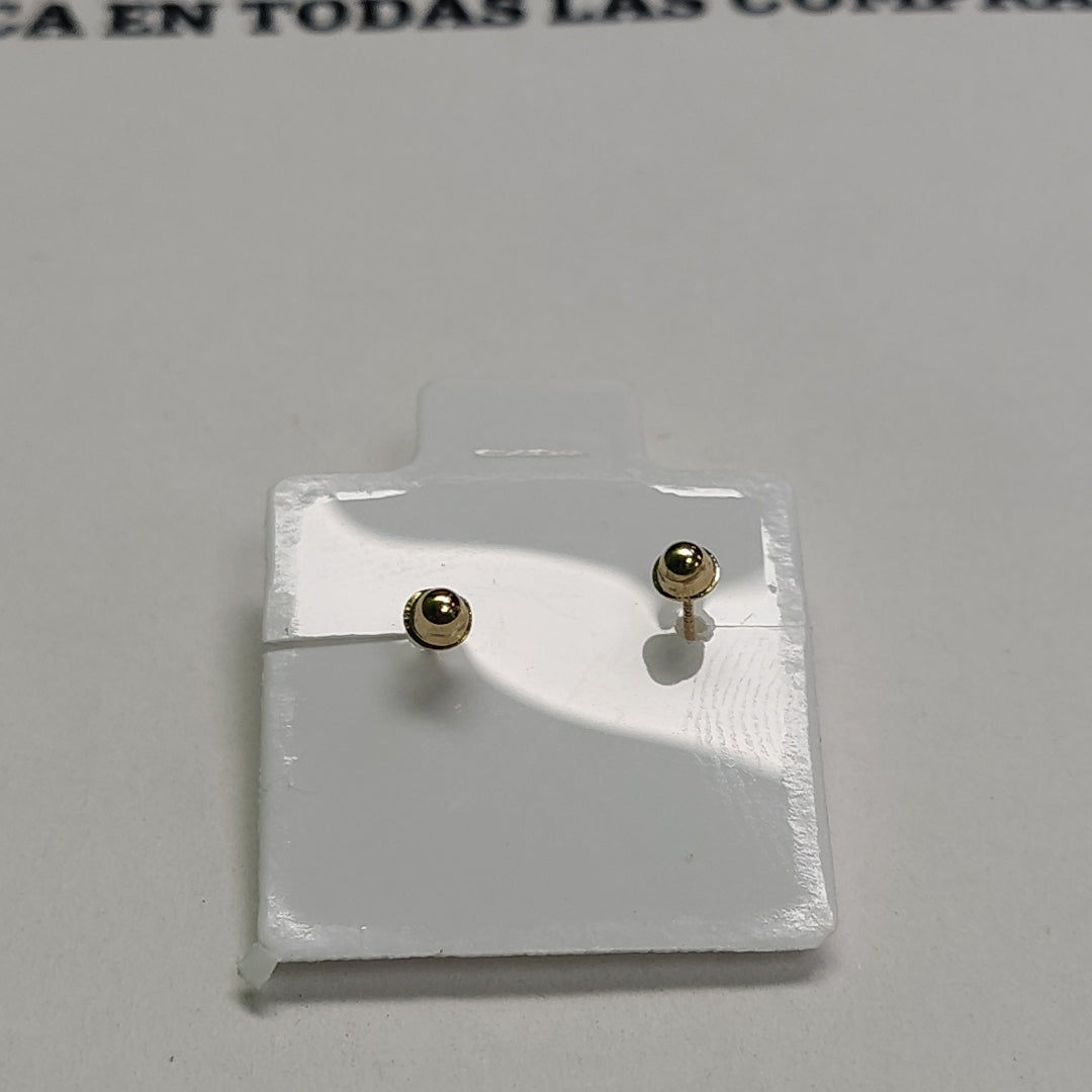 BROQUELES BROQUEL FIG HONGO 14K 0.17 GR (NUEVO)