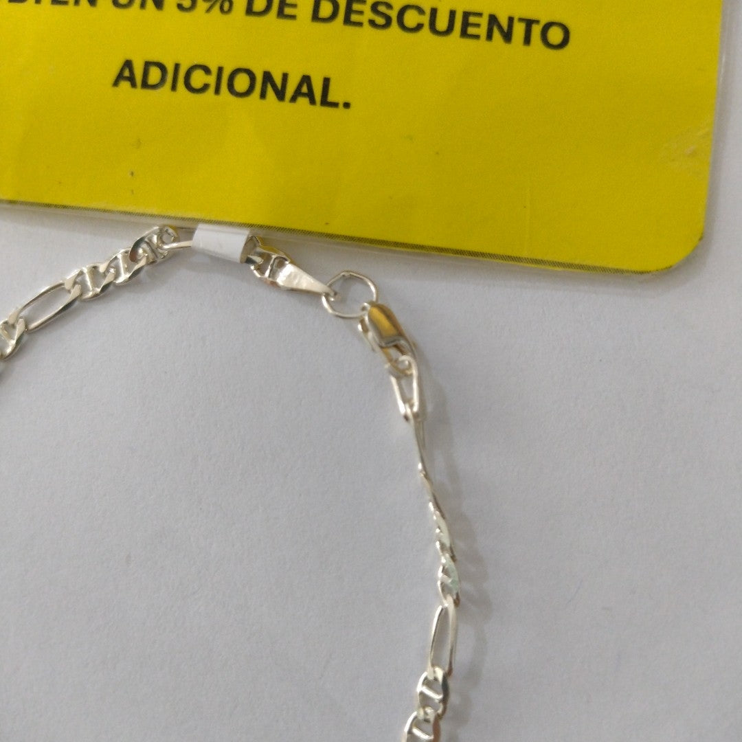 PULSERA TEJIDO 3X1 PLATA .925 16 CM 2.8 GR (NUEVO)