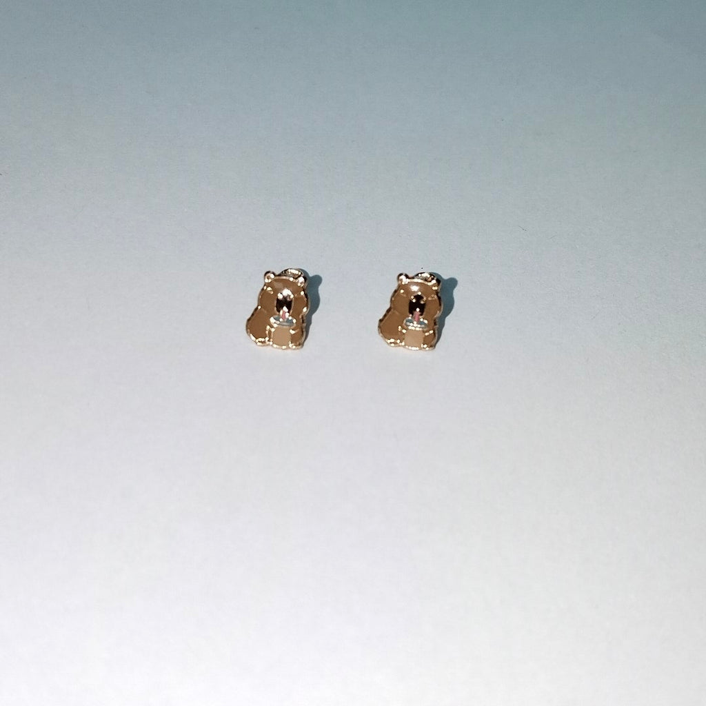 BROQUELES BROQUEL FIG CAPIBARA 14K 0.2657 GR (NUEVO)