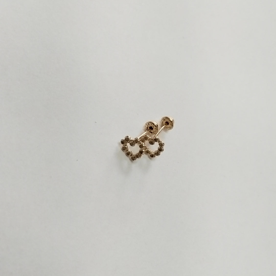 BROQUELES BROQUEL FIG CORAZON 14K 0.23 GR (NUEVO)