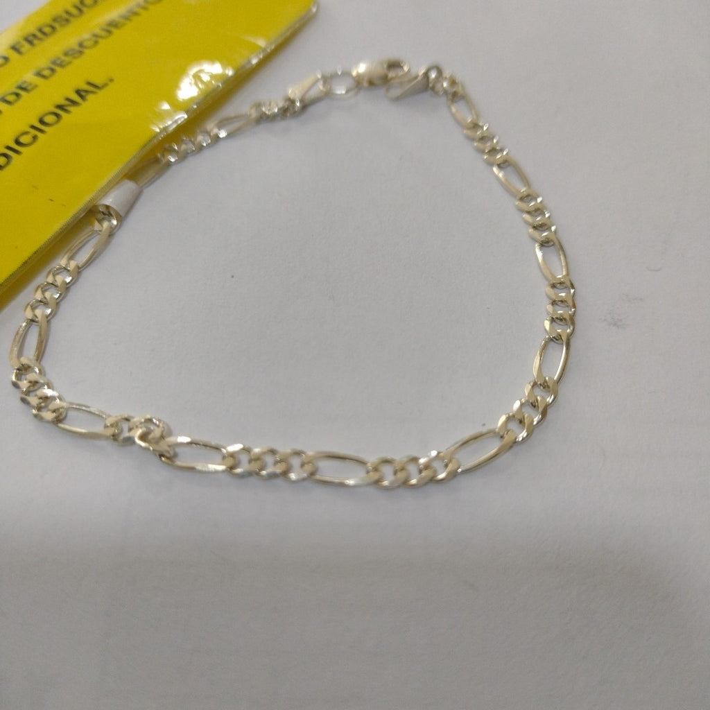 PULSERA TEJIDO 3X1 PLATA .925 18 CM 2.9 GR (NUEVO)