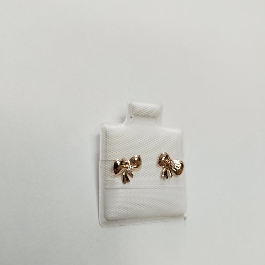 BROQUELES BROQUEL FIG MOÑO C CIRCONIA 14K 0.2441 GR (NUEVO)