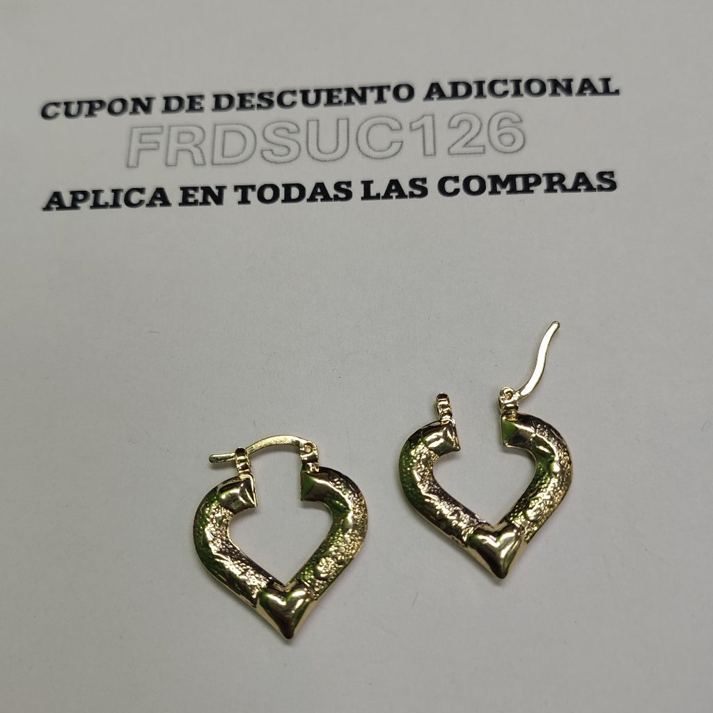 ARETES ARRACADAS 14K 1.7 GR (NUEVO)
