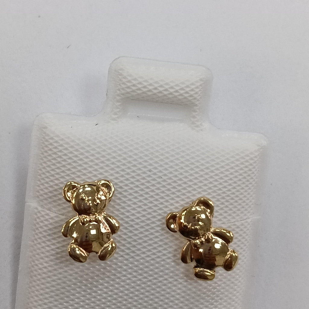 BROQUELES BROQUEL FIG OSO 14K 0.2592 GR (NUEVO)