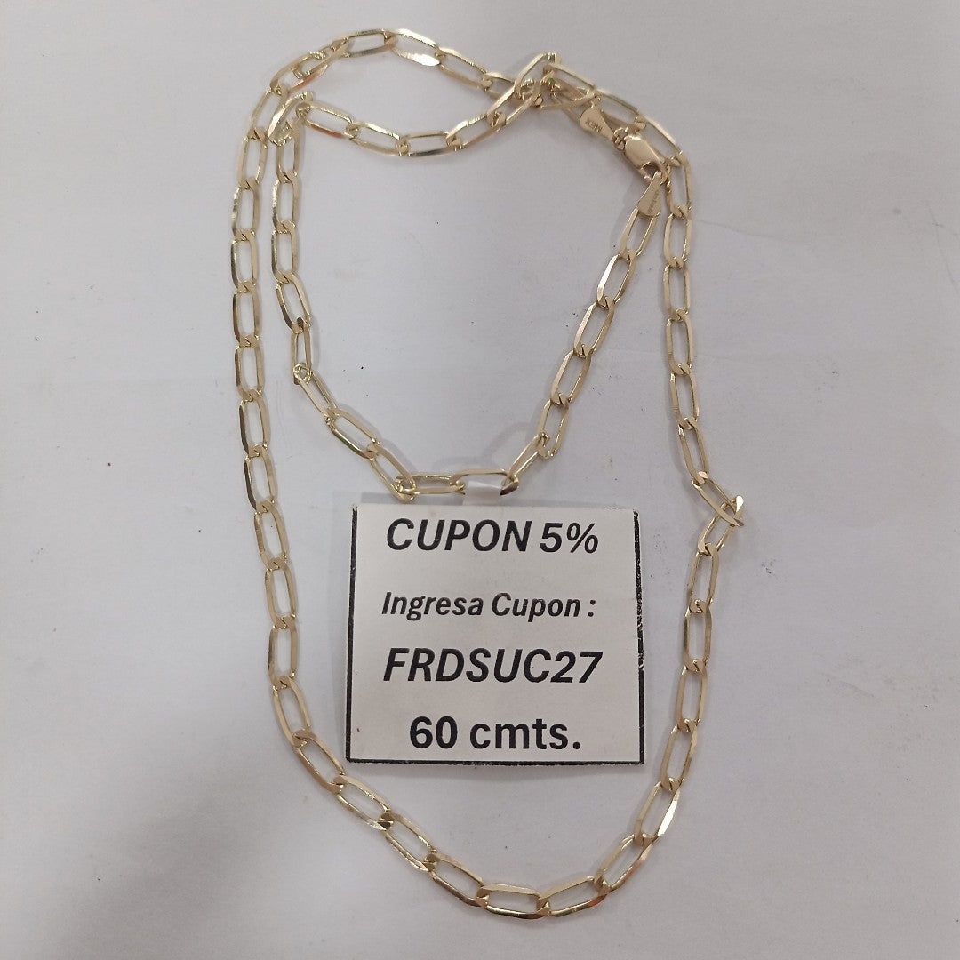 CADENA ESLABONES 14K 60 CM 10.8 GR (NUEVO)