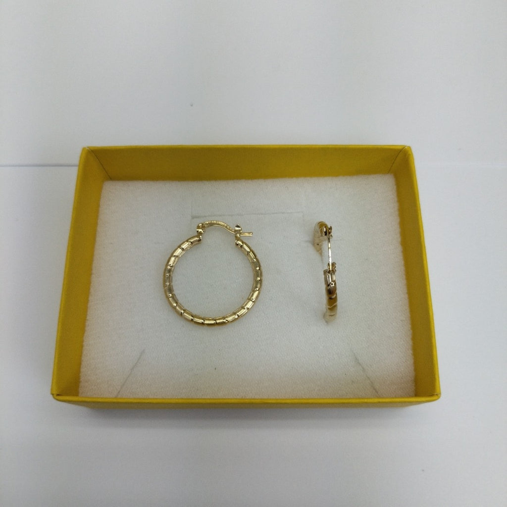 ARETES ARRACADAS LABRADAS 14K 3.2 GR (NUEVO)