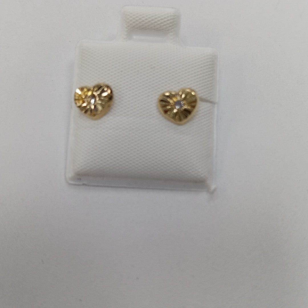 BROQUELES BROQUEL FIG CORAZON C CIRCONIA 14K 0.2603 GR (NUEVO)
