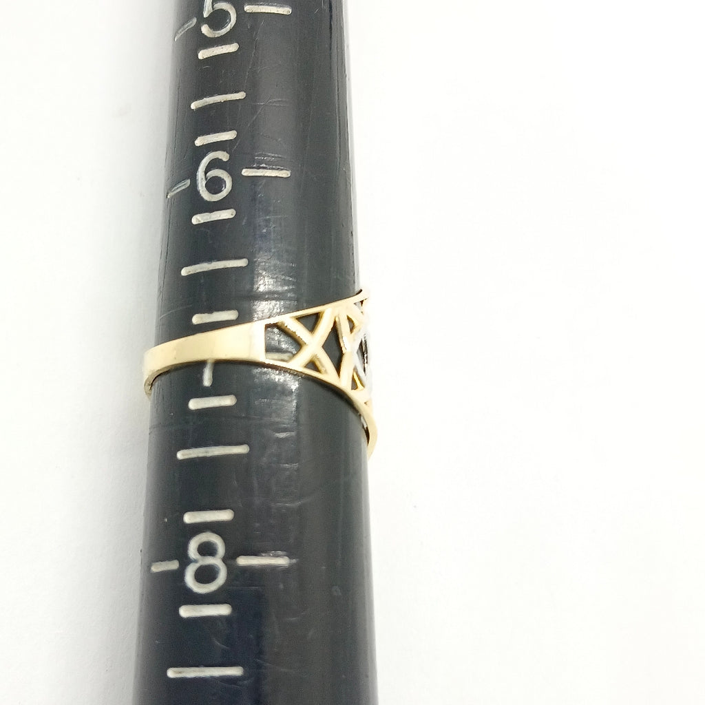 ANILLOS CON ESTRELLA CELTA 14K TALLA 6.5 2.2 GR (NUEVO)