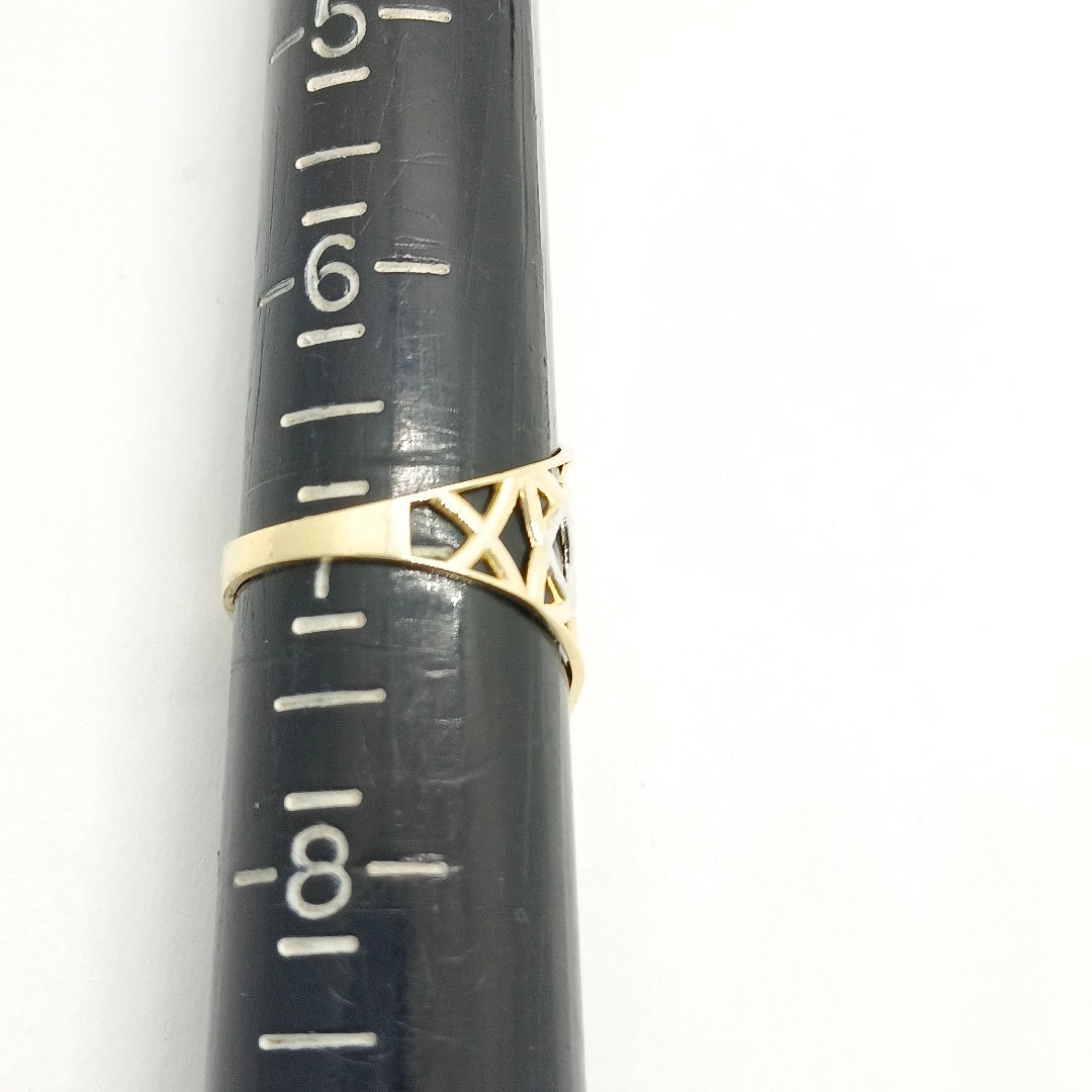 ANILLOS CON ESTRELLA CELTA 14K TALLA 6.5 2.2 GR (NUEVO)