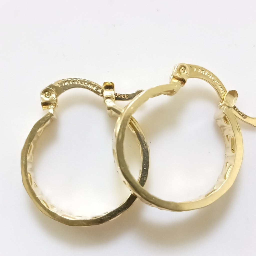 ARETES ARRACADAS FIG GRECAS 14K 1.8 GR (NUEVO)