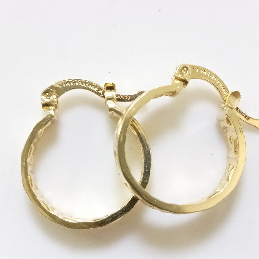 ARETES ARRACADAS FIG GRECAS 14K 1.8 GR (NUEVO)