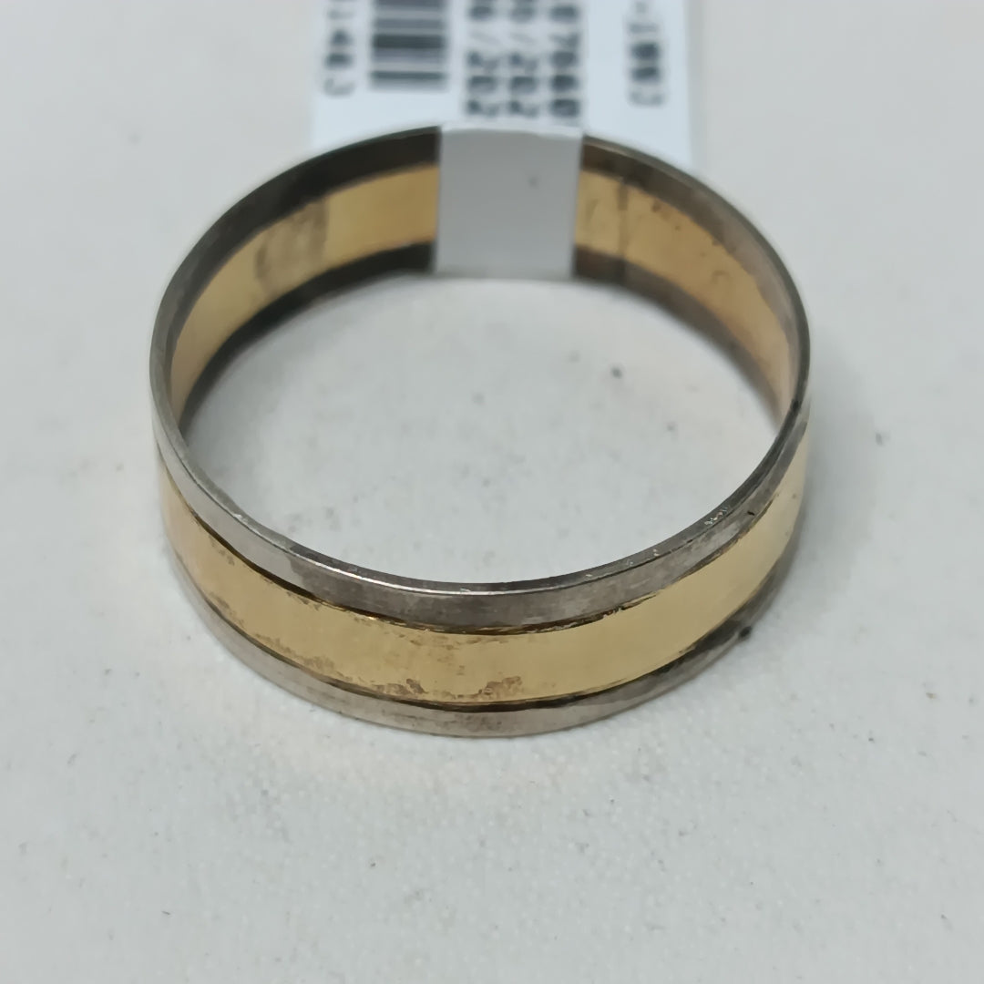 ARGOLLA ORO, PLATA 18 K 3.7 GRMS (SEMINUEVO)