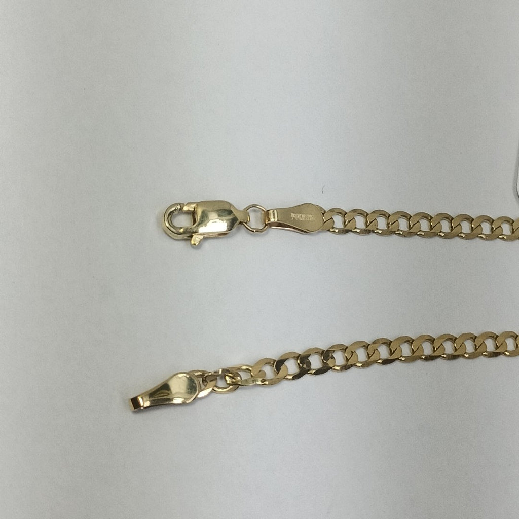 PULSERA TEJIDO BARBADA 14K 18 CM 3.3 GR (NUEVO)
