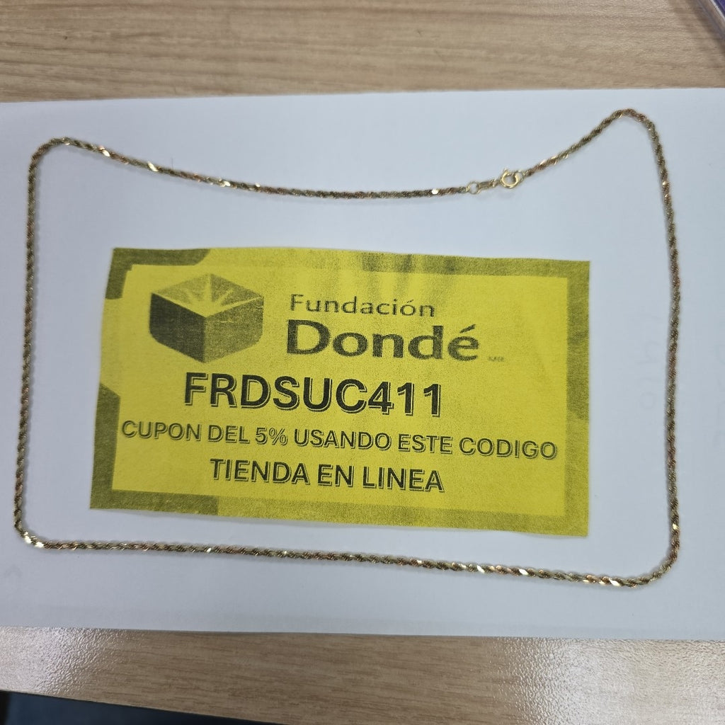 CADENA ORO 14 K 8.5 GRMS (SEMINUEVO)