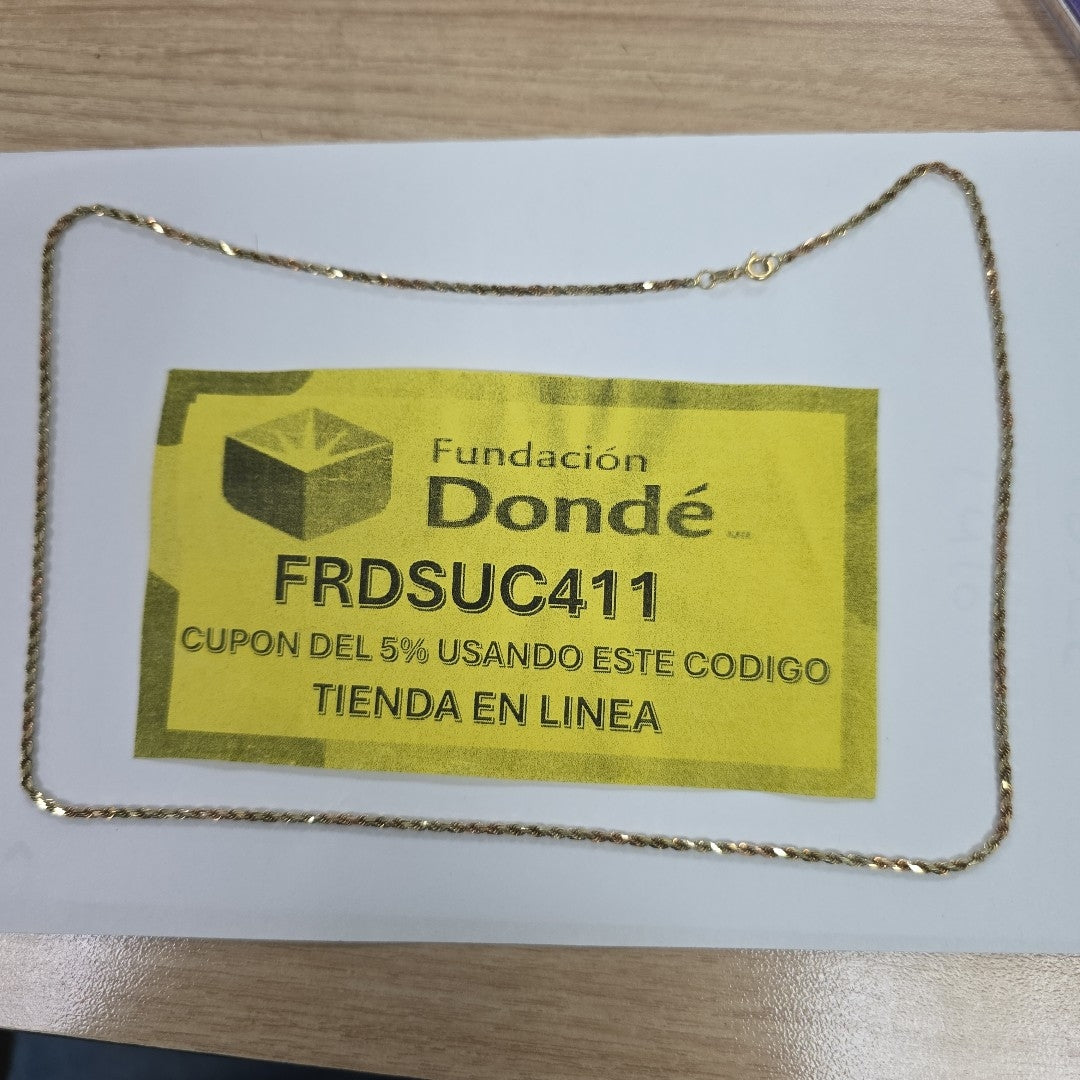 CADENA ORO 14 K 8.5 GRMS (SEMINUEVO)