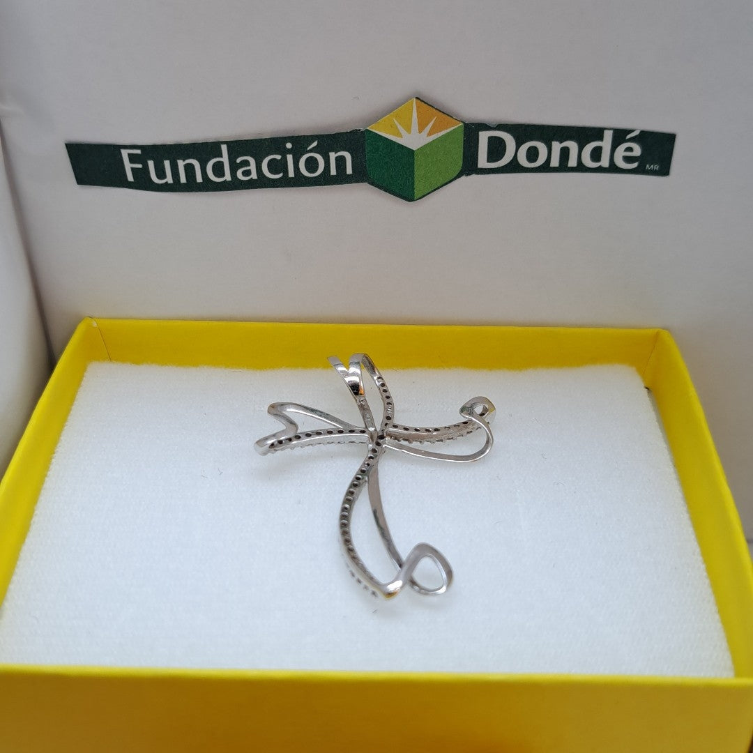 CRUZ ORO BLANCO 10 K 2,70 GRMS (SEMINUEVO)