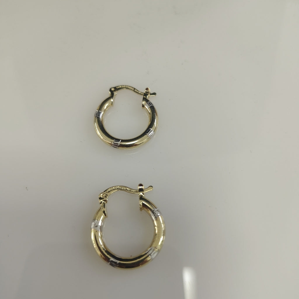 ARETES ARRACADAS COMBINADAS 14K 1.6 GR (NUEVO)