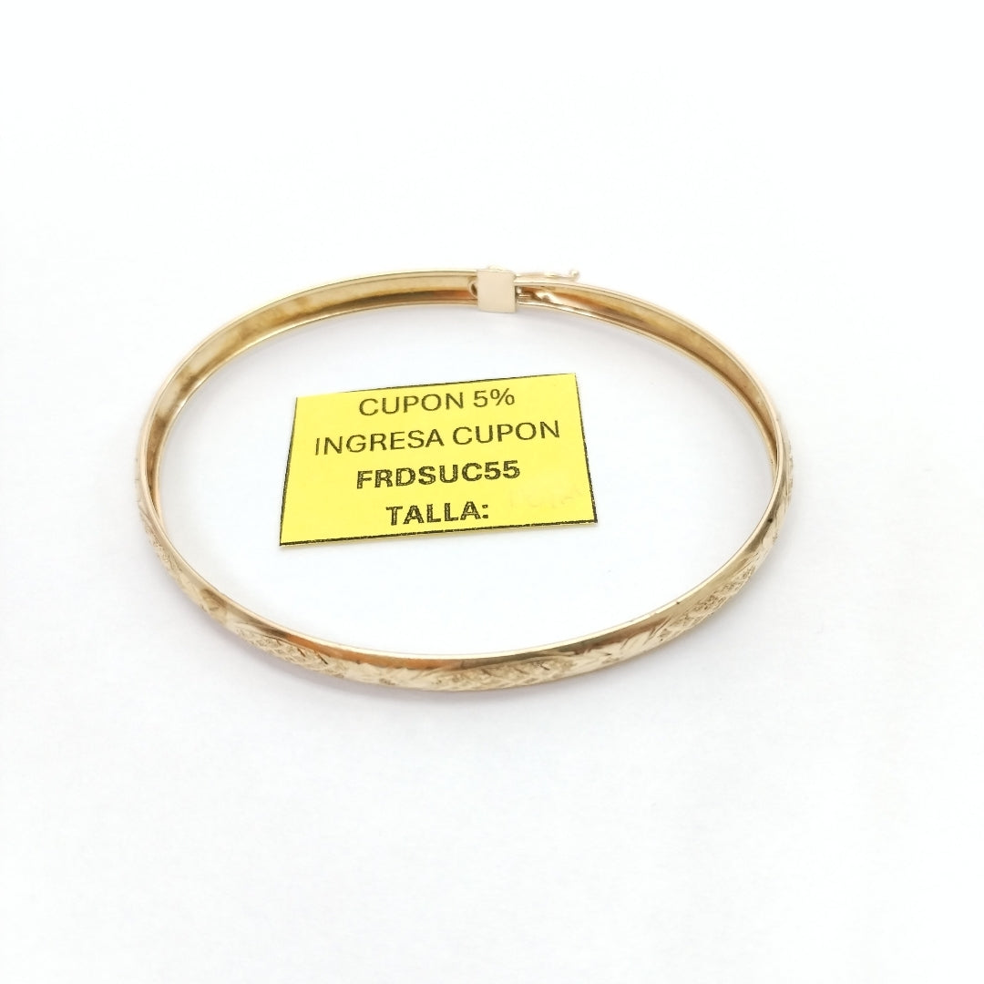 PULSERA RIGIDA ORO 14 K 4,80 GRMS (SEMINUEVO)