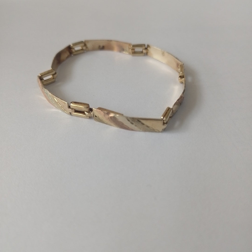 PULSERA ORO, ORO MUY BAJO, ORO COMBINADO 8 K 6.3 GRMS (SEMINUEVO)