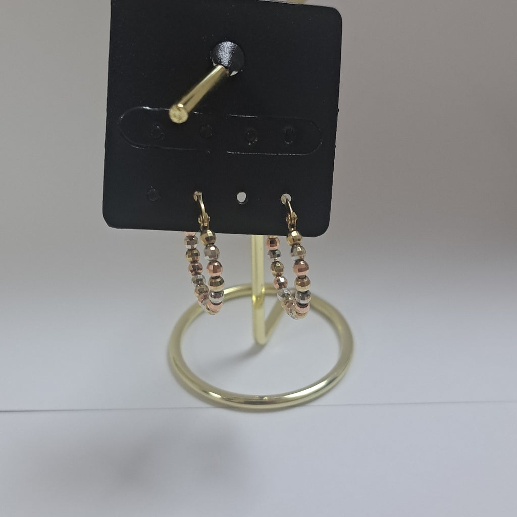 ARRACADAS PAR ORO,ORO COMBINADO 10 K 2,70 GRMS (SEMINUEVO)