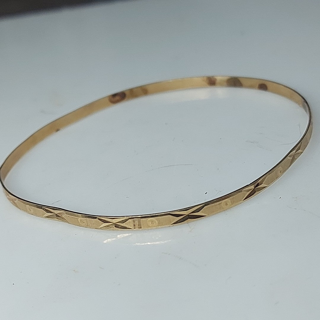 PULSERA RIGIDA ORO 14 K 4,30 GRMS (SEMINUEVO)