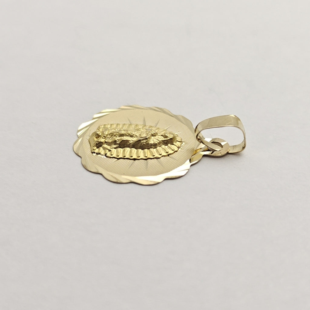 DIJE MEDALLA RELIGIOSA 14K 0.7 GR (NUEVO)