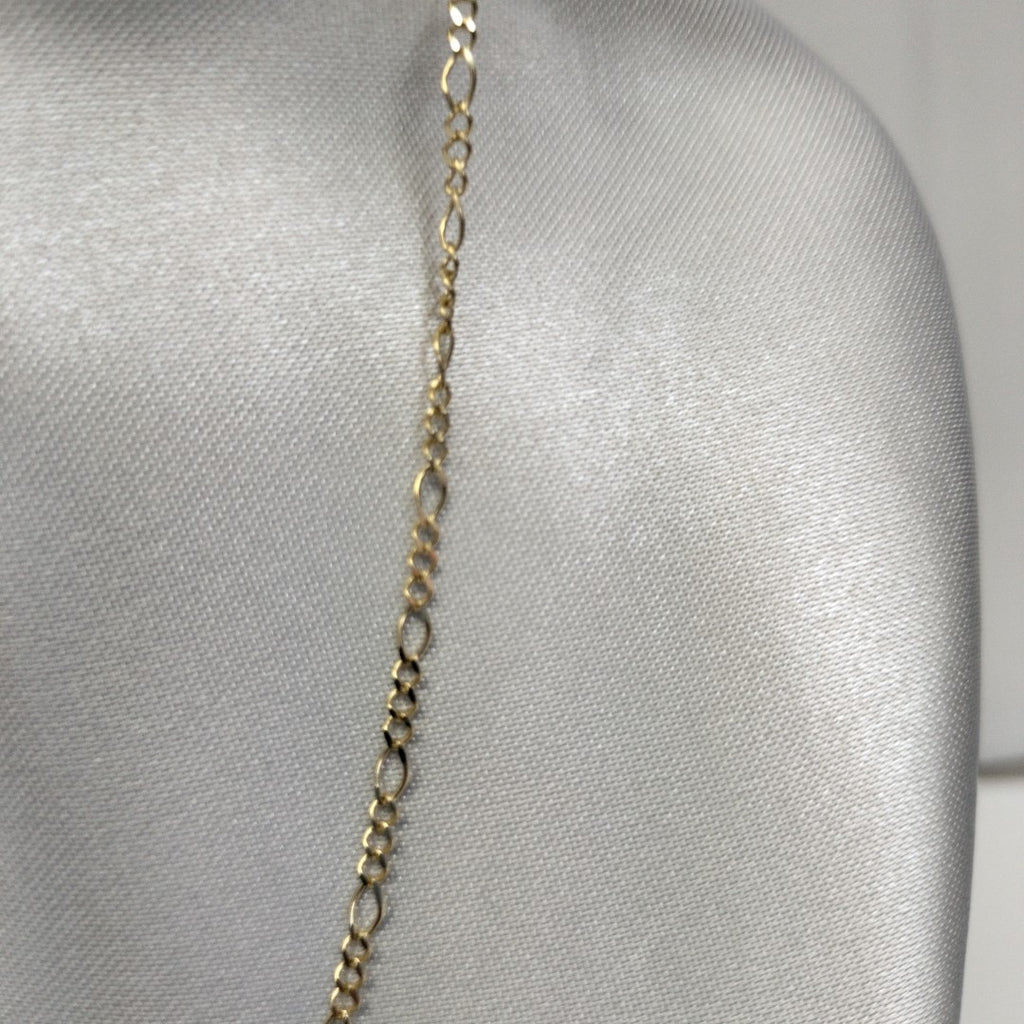 CADENA GARGANTILLA 3X1 CON ESFERAS COMBINADAS 14K 45 CM 3.1 GR (NUEVO)