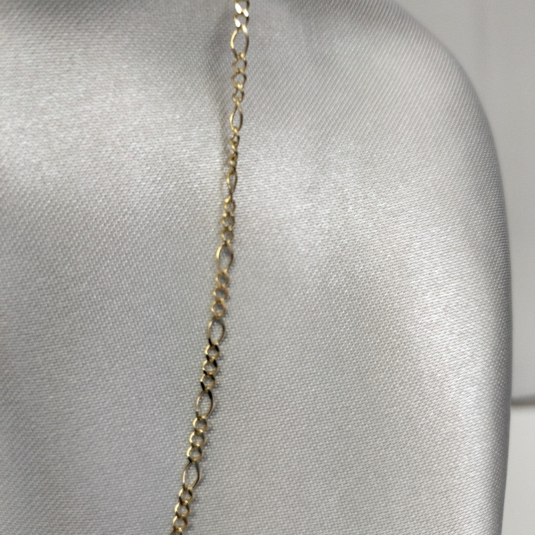 CADENA GARGANTILLA 3X1 CON ESFERAS COMBINADAS 14K 45 CM 3.1 GR (NUEVO)