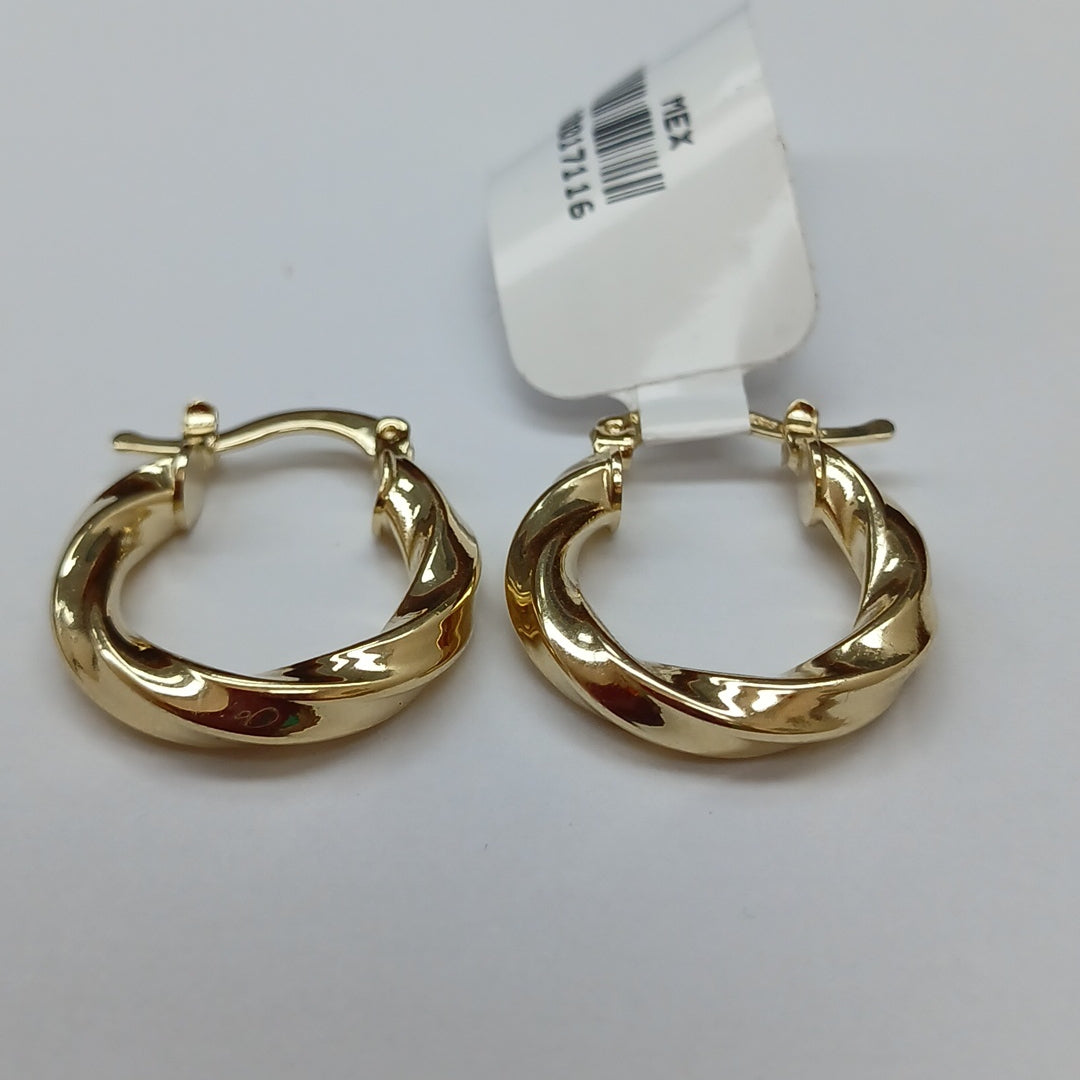 ARETES ARRACADA TORZAL 14K 1.8 GR (NUEVO)